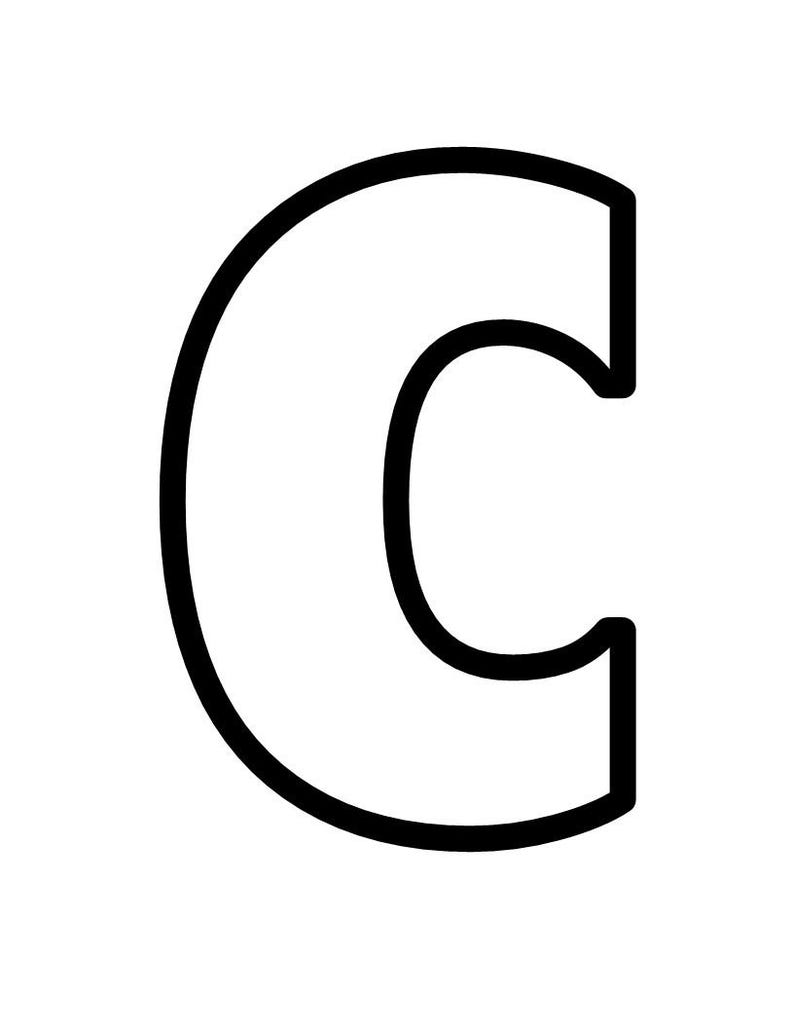 Lettres et chiffres de l'alphabet en gras, contour noir, pour tableau d'affichage : à télécharger et à imprimer image 9