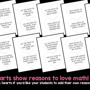 Valentine Bulletin Board Set Classroom Door Decorations Kit for Math ...