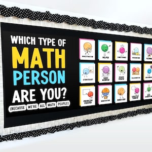 Math Bulletin Board Kit for Elementary & Middle School Classroom ...