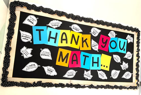 Thanksgiving Math Bulletin Board Kit: Fall Classroom Decor (Digital Download