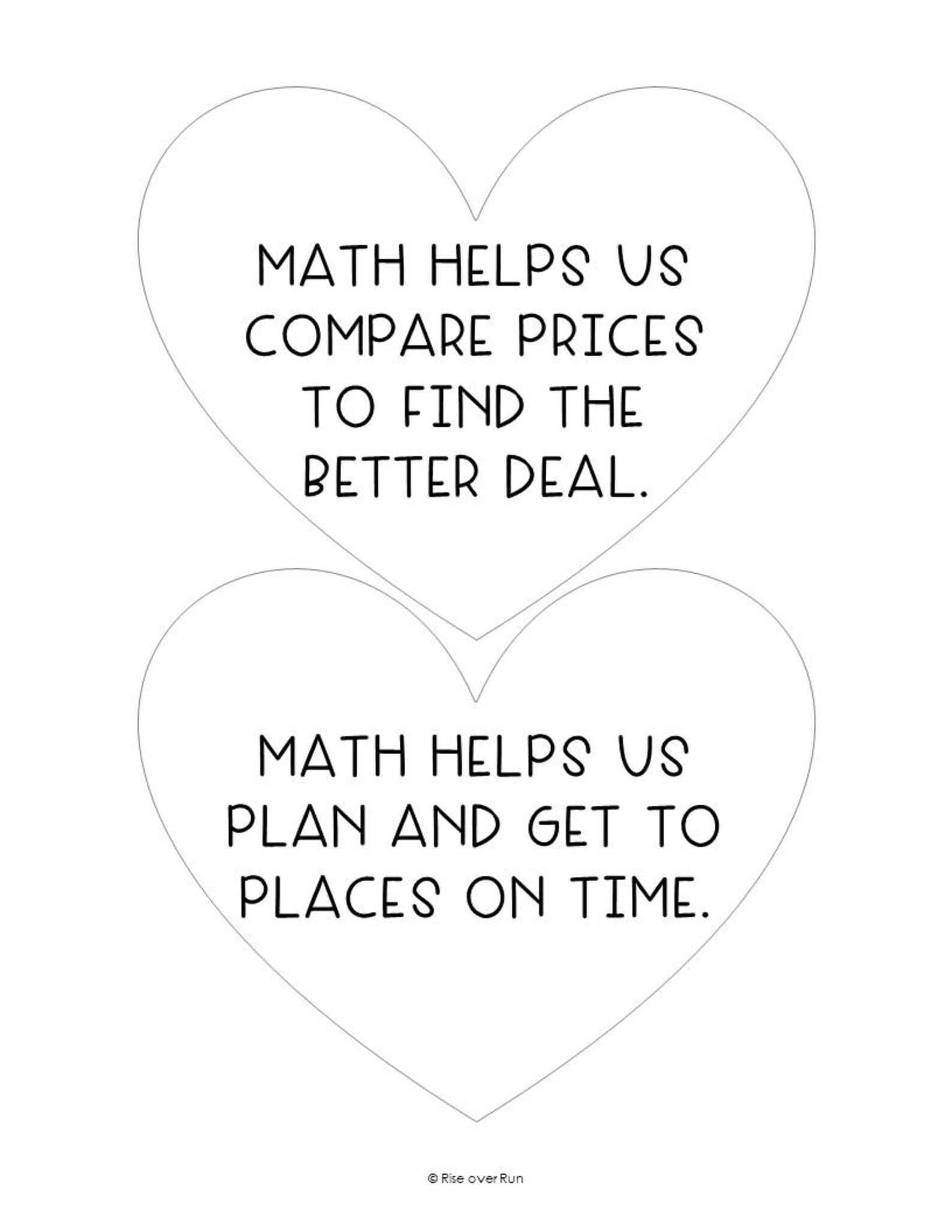 Valentine Bulletin Board Set Classroom Door Decorations Kit for Math ...