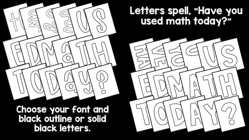Alltagsmathematik-Pinnwand-Set, Klassenzimmerdekoration (Digitaler Download) Bild 6