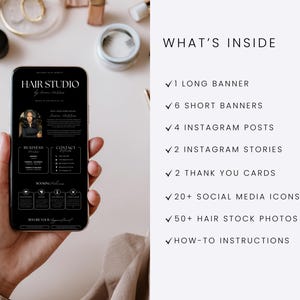 黒人ヘアスタイリスト Acuity テンプレート 予約 高級ウェブサイト スクエアバナー ヘアテック Instagram 投稿 フライヤー ブレイダー テック エクステンション ウィッグ フライヤー DIY 画像 4