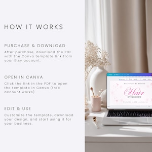 Acuity Scheduling Template Hair Stylist Acuity Template Branding Kit Hair Website Booking Flyer Landing Page Coquette Theme Booking Site image 13