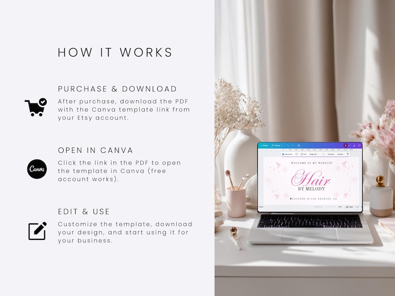Acuity Scheduling Template Hair Stylist Acuity Template Branding Kit Hair Website Booking Flyer Landing Page Coquette Theme Booking Site image 13
