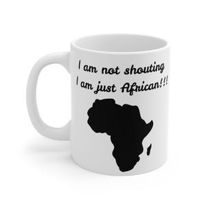 African Pride Ceramic Mug - Unique African Heritage Gift, Funny Coffee Mug, Cultural Gift, Home Decor, African American Mug
