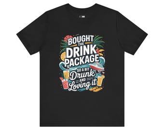 Funny Drinking T-Shirt: Drunk and Loving It - Unisex Alcohol Party Tee