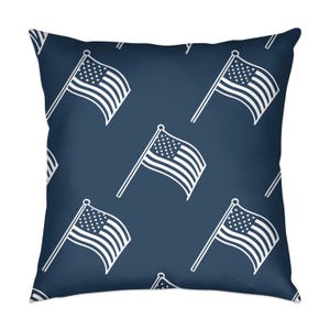 Patriotic Pillow and Pillowcase, American Flag Design, USA Theme Bedding, Stars and Stripes Accent, Home Decor, Gift Idea