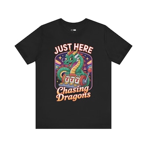 Camiseta de cassino, camiseta de jogador de caça-níqueis Dragon, camiseta de jogo, vestuário Vegas, camisa unissex, presente para amantes de cassino