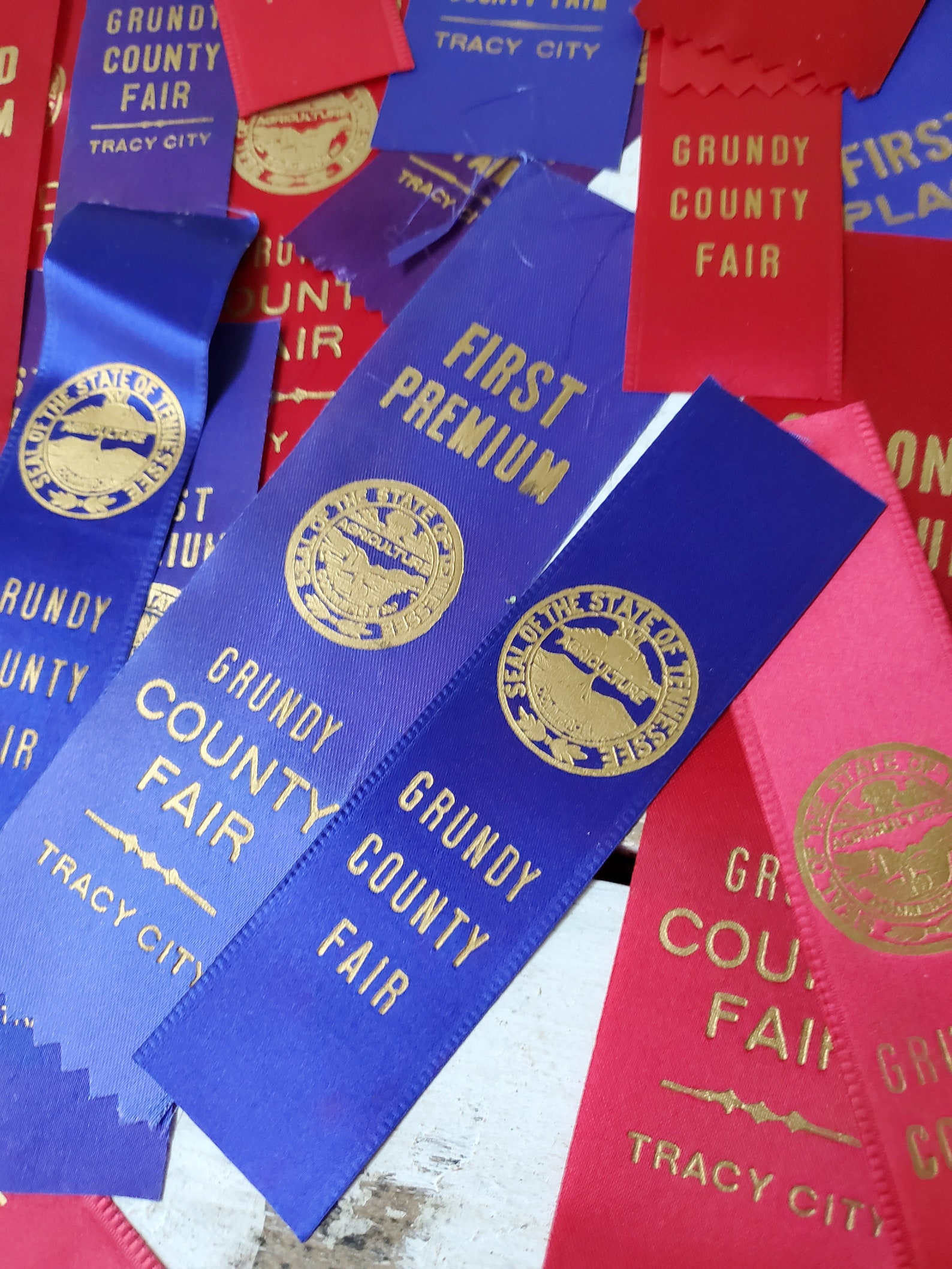 30 Vintage County Fair Ribbons Satin Prize Award Ribbons Etsy