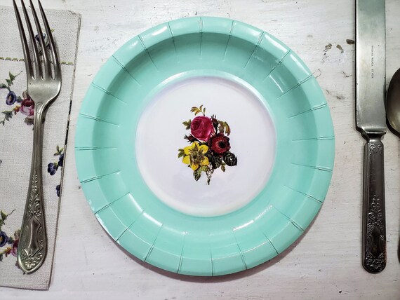 Aqua sale paper plates