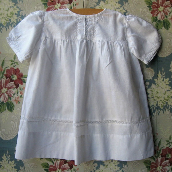 RESERVED FOR PSTEMARIE 3 Vintage Baby Dresses and slip Christening Baptism dress white baby dress