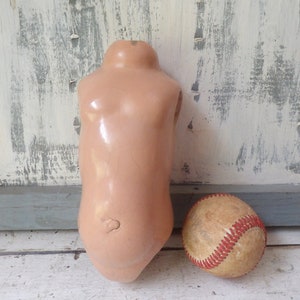 Vintage composition doll body torso 8 inch long doll parts for projects G1