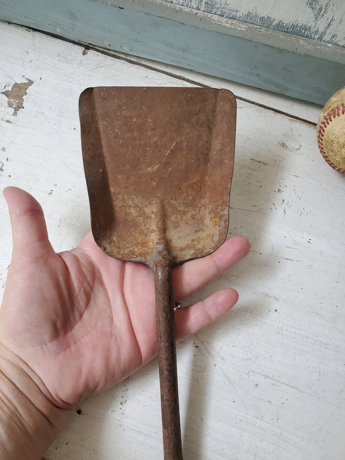 Rusty Vintage Sand shovel metal sand pail shovel scoop Etsy