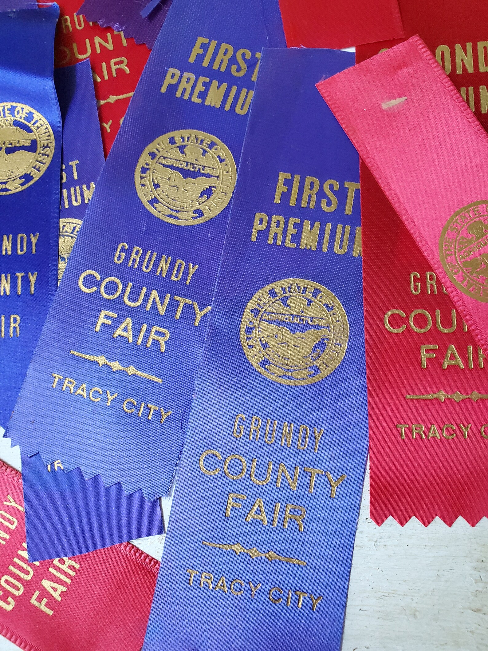 30 Vintage County Fair Ribbons Satin Prize Award Ribbons Etsy