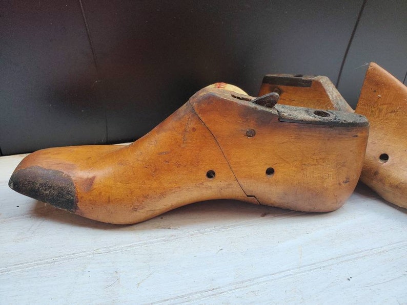 2 Vintage wooden shoe form wood cobbler last cobbler�s Etsy