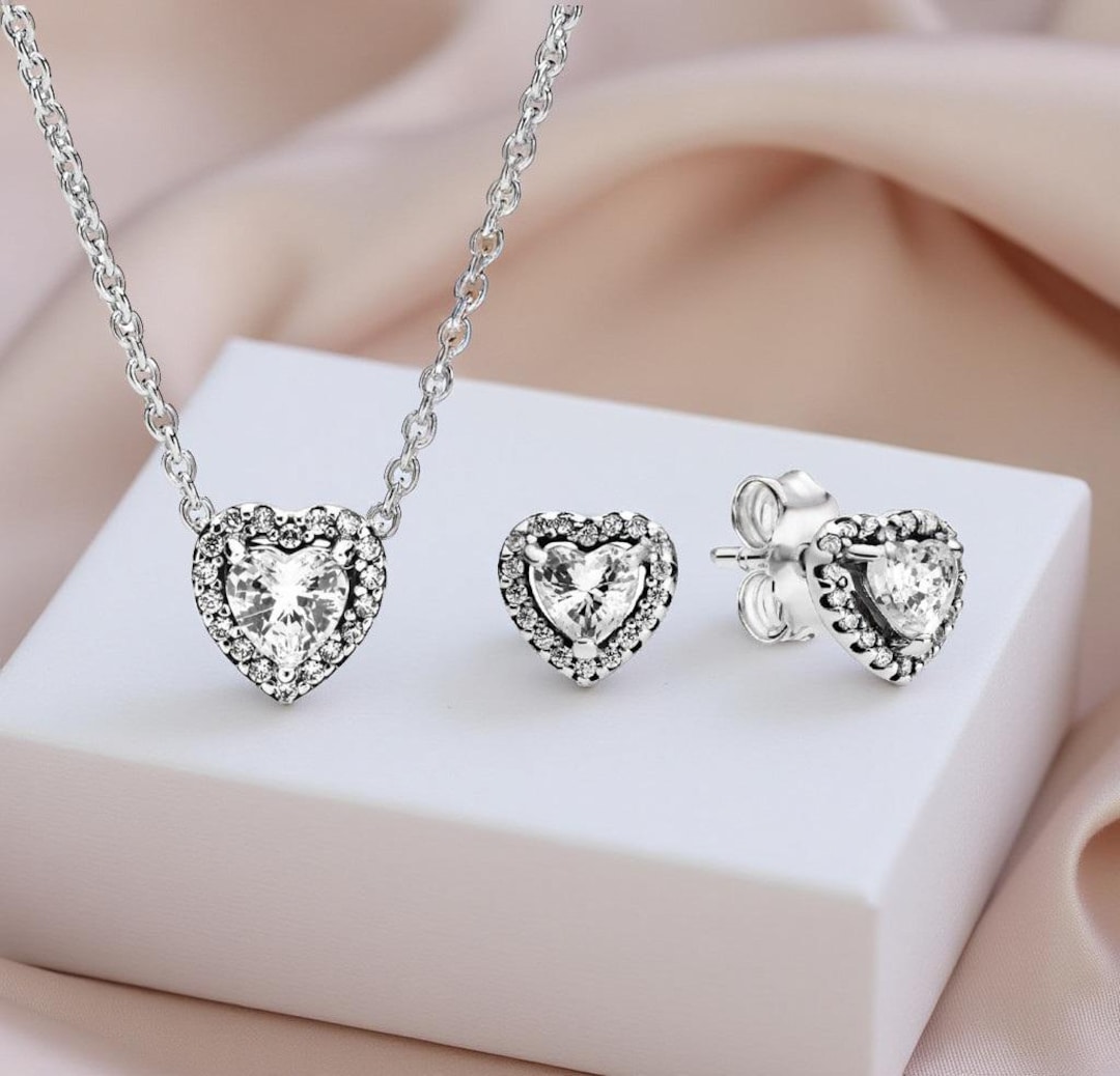 PANDORA エレベーテッドハートネックレス＆イヤリングセット il_1080xN.7268398307_ghv4.jpg