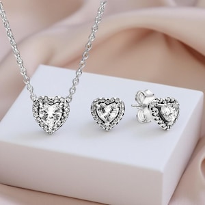 da donna completo zirconia cubica Collana con ciondolo , Orecchini