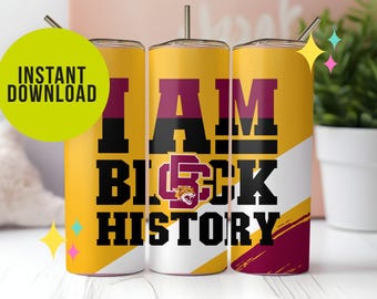 Bethune Cookman University, BCU, Tumbler Wrap, HBCU, Historically Black College, Wildcat, Maroon, Alumni, Grad, Student, d9, Sublimation