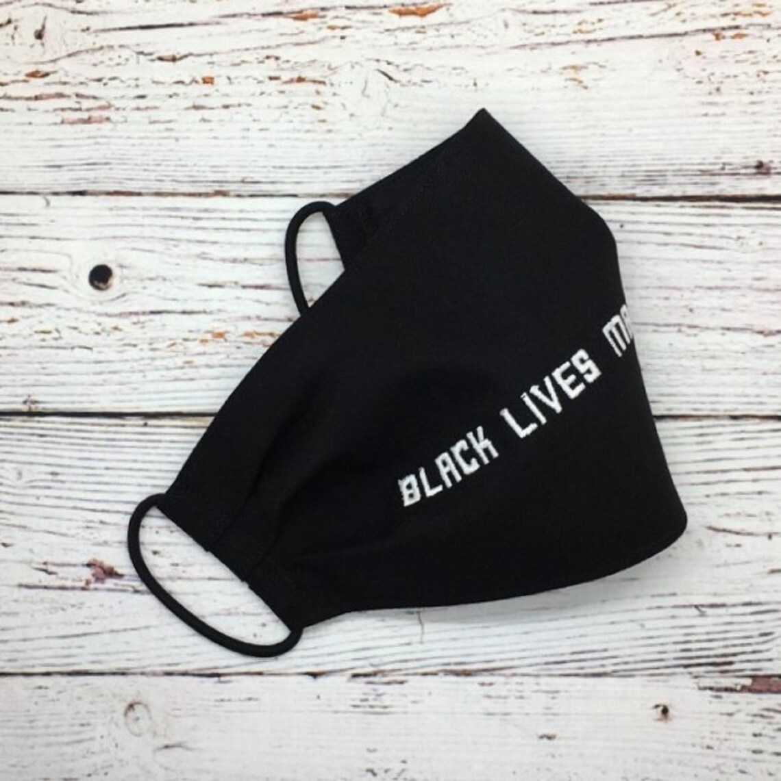 black linen mask