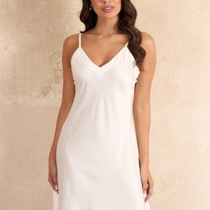 Ava Short Bridal Slip Dress