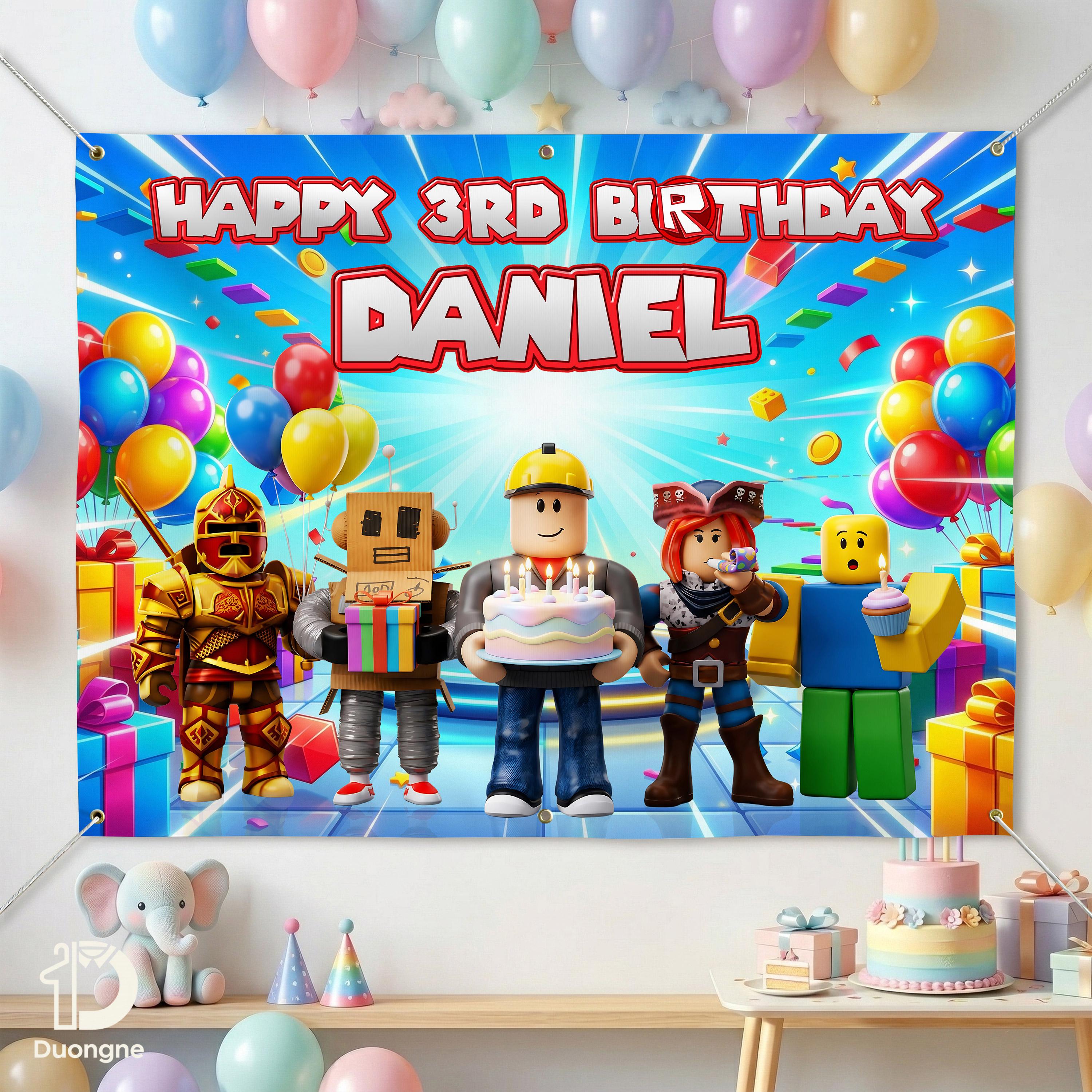 Gamer Wbackdrop Personalized Gamer Boy Backdrop, Custom Video Game Themed Birthday ...