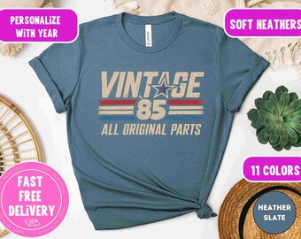 Vintage 1985 T-Shirt: 40th Birthday Gift, Retro Eighties Tee