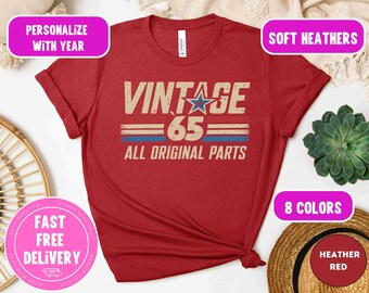 Vintage 1965 60th Birthday Tee: Gen X Retro Shirt