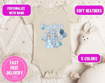 Personalized Bunny Baby Onesie, Custom Infant Outfit
