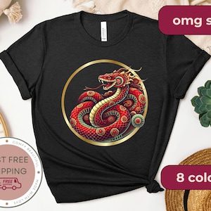 Year of the Snake T-Shirt: Chinese New Year 2025 Comfort Colors Tee