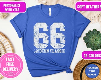 66th Birthday T-Shirt: Modern Classic Graphic Tee