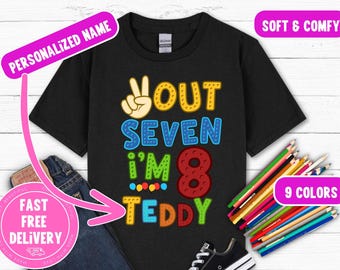 Custom 8th Birthday T-Shirt: Personalized Kids Tee