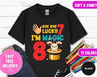 Magical 8th Birthday Kids Tee: Heavy Cotton Gift