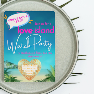 Invito alla festa di Love Island Watch / Invito per download digitale