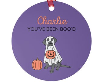 Halloween-Geist Süßigkeitenskorb-Etikett für Kinder, benutzerdefiniertes Namensschild für Süßes oder Saures Eimer, Boo Korb-Etikett personalisiert für Kinder, Boo Korb