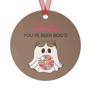 Halloween-Geist Süßigkeitenskorb-Etikett für Kinder, benutzerdefiniertes Namensschild für Süßes oder Saures Eimer, Boo Korb-Etikett personalisiert für Kinder, Boo Korb