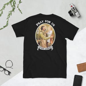 Saint Joseph Pray for Us Catholic Men&#39;s T-Shirt