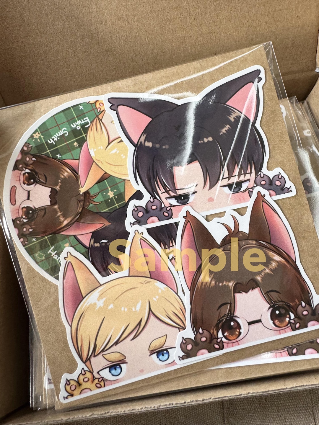 Chibi AOT Sticker | Attack on Titan Water-resistant Decal | Kawaii ...