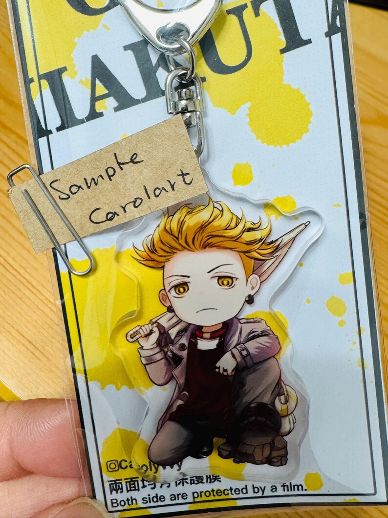 Zanka Keychain Gachiakuta Acrylic Chibi Keyring | Enjin, Zanka and Riyo Keychain - Etsy