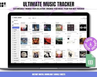 Ultimate Music Collection Tracker: Google Sheets (Digital Download)