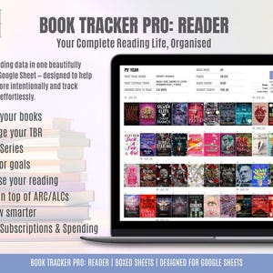 Google Sheets Book Tracker: Reader Edition, ARC, TBR Organizer (Digital Download) image 2