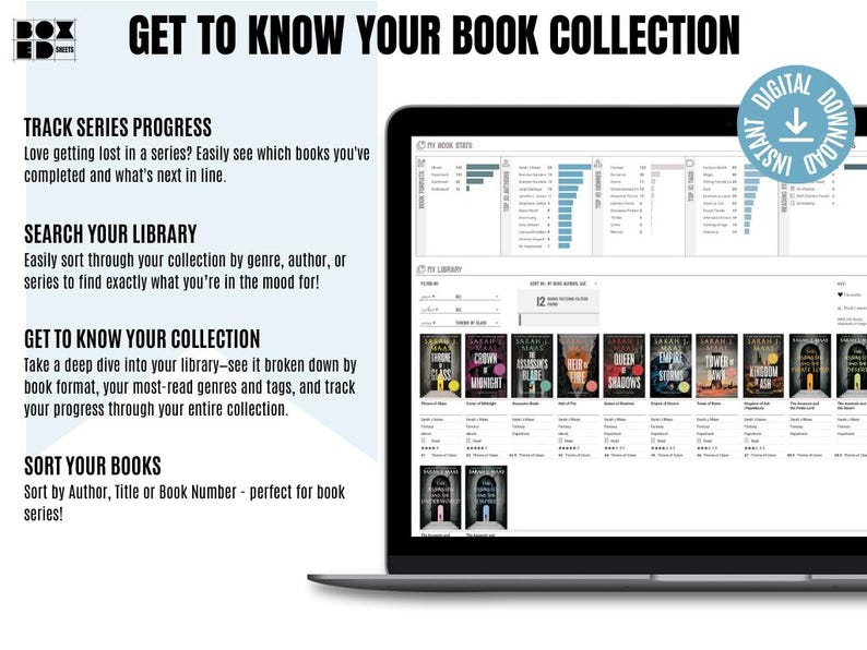 Book Rotation Tracker Customizable Book Tracker: Reading Journal & TBR List (digital Download ...