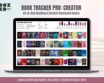 Google Sheets Book Creator Tracker, Reading Database, Content Planner (Digital Download)