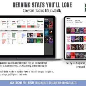 Google Sheets Book Tracker: Reader Edition, ARC, TBR Organizer (Digital Download) image 8