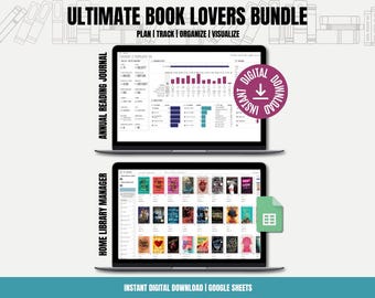 Reading Journal & Home Library Manager: Google Sheets Tracker (Digital Download)