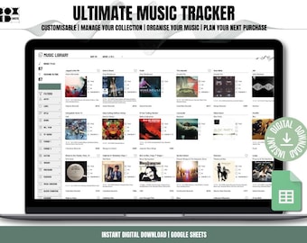 Ultimate Music Collection Tracker: Google Sheets Vinyl Organizer (Digital Download)