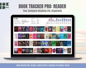 Google Sheets bokspårare: Reader Edition, ARC, TBR Organizer (digital nedladdning)