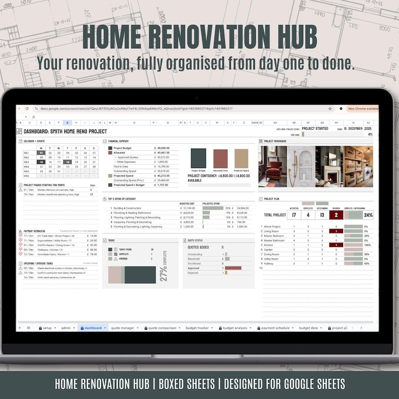 Renovation Quoting Template - Etsy