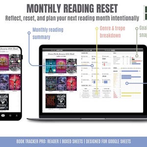 Google Sheets Book Tracker: Reader Edition, ARC, TBR Organizer (Digital Download) image 9