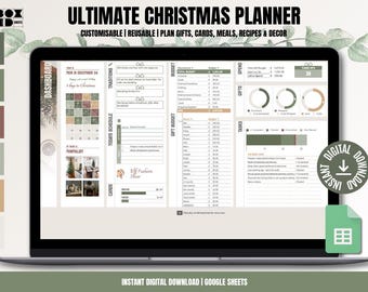 Ultimate Christmas Planner: Digital Holiday Organizer (Google Sheets)